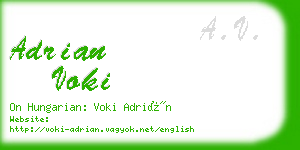 adrian voki business card
